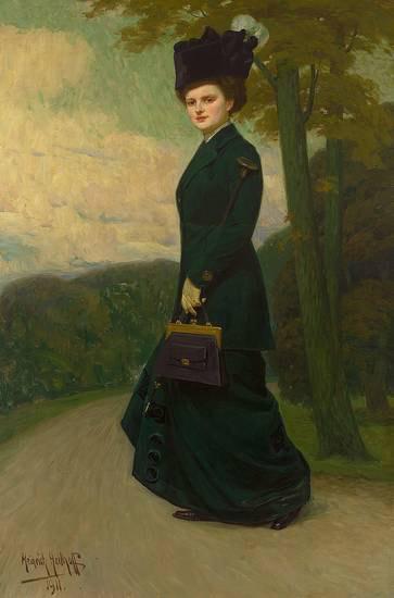 Heinrich Hellhoff Portrait von Charlotte Testrup oil painting picture